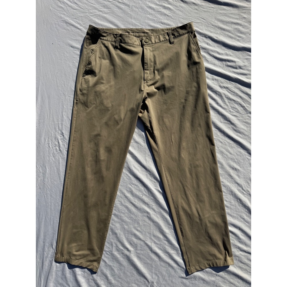 Rhone Commuter‎ Pants Mens 36 Khaki Tan Stretch Straight Leg Chino Trousers